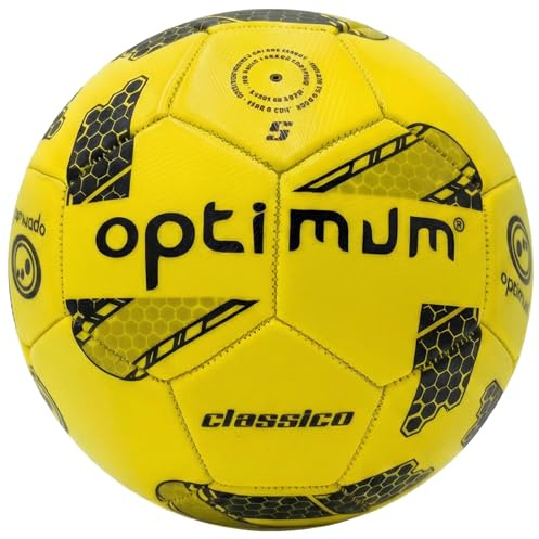 Optimum Classico Football for Indoor/Outdoor Training & Matches | Elite match ball available in sizes 3-5. Crafted for a sharp touch & consistent strike on all surfaces.