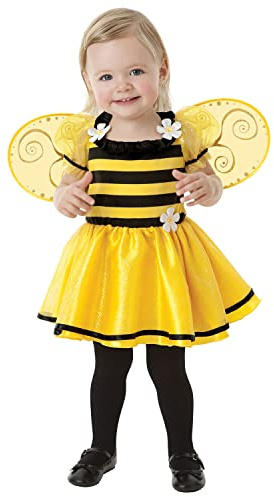 amscan 9918189 999673 Barn Little Stinger Bee flickor kostym ålder: 3-4 år, gul