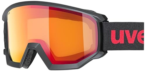 uvex athletic FM Skibrille, black matt, one size