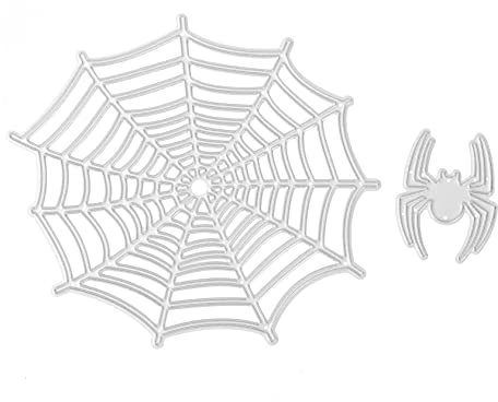 STOBOK 2stücke Halloween Spinnen-weben Stanzschablonen Teiliges Embossing Vorlagen Aus Langlebigem Karbonstahl Für Kreative Bastelprojekte Und Festliche Dekorationen