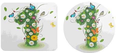 EHOMERY Mauspad Zum Selbst Gestalten Mousepad Orientteppich 1 Kleines Mauspad Gaming Mousepad Tastatur Für Die Schreibtischdekoration - 2 Pack [20x24 cm and Dia 20 cm]