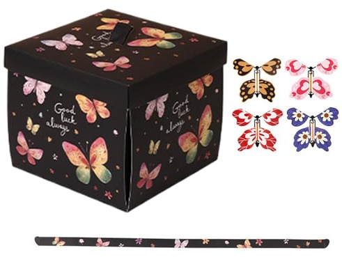 Explodierende Geschenkbox, Valentine Explodierende Box, Explodierende Schmetterlingsbox, Einzigartige Explodierende Geburtstagsbox, Papier, Valentinstag, Explodierende Geschenkbox für Geburtstage
