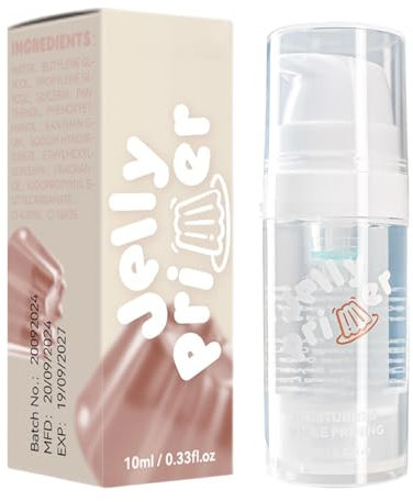 Base De Maquillage Hydratante - Gelée Pour Le Visage, Lissage De La Peau | Base Longue Durée, Effet Matifiant, Minimisation Des Pores Pour Une Application Fluide Et Une Peau Éclatante De Fraîcheur