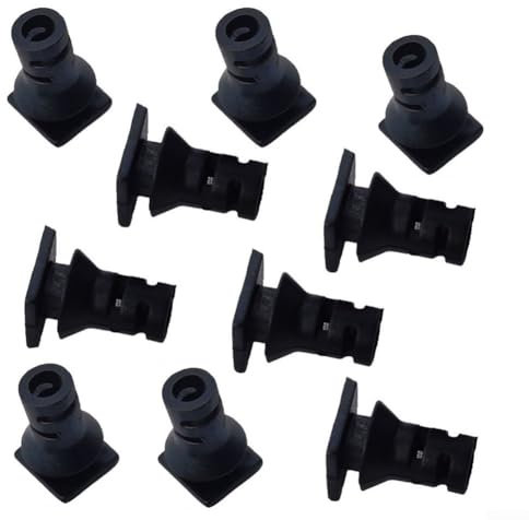 10 Pcs Cable Gland Connector, Rubber Strain Relief Cord Power Tool Cable Sleeves(2.8MM-black)