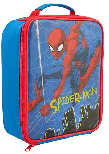 Marvel Spider-Man Lunch Bag, Polyester, Blue