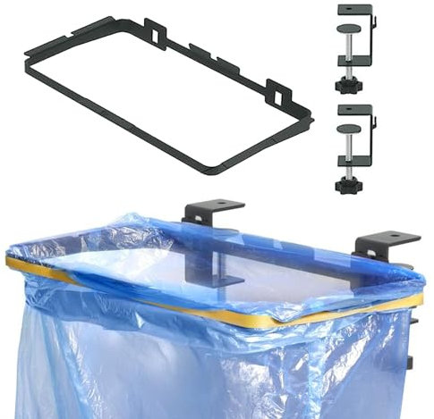 BigKing Porta Sacchi Immondizia, Supporto Buste Spazzatura Plastica da Appendere, PUò Sopportare 5 Kg, Porta Sacchetti Della Spazzatura Adatto per Cucine e Aree di Pulizia Esterne