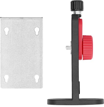Ailgely Instalación Estable Soporte Nivelador Láser Imán Fuerte Soporte de Montaje en Pared Soporte de Rack Rosca de 1/4in, Ajustable para el Trabajo, Material de Hierro ABS, para