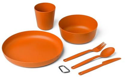 Sea to Summit Camp 6-Piece Dinnerware Set, Burnt Orange