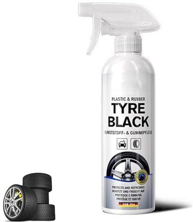 Plastics & Rubber Tyre Shine & Protector Spray,High Gloss Wet-Look Tire Dressing,Clean & Care Car Tire Spray,Safe on All Wheel and Tires Types (1PCS)
