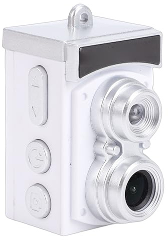 Yanmis Cámara CCD Retro, Foto de 8.6MP Video 1080P Pantalla de 1.14 Pulgadas Lente Gran Angular de 120 Grados, con Batería de 300 MAh para Fotografía de Viajes para Estudiantes, Niños (Black #11)