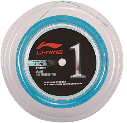 LI-NING High-Performance Badmintonsaite No.1 Badmintonstring 200m AXJJ072 (blau)
