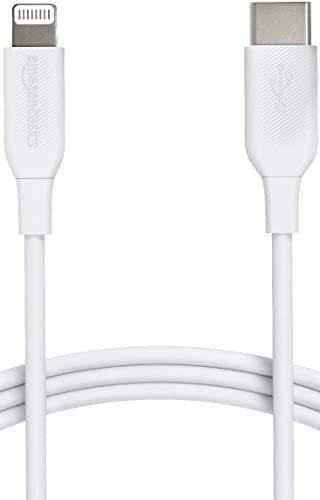 Amazon Basics Cavo USB-2.0 da tipo C a Lightning (certificato MFi), 1.8 m, bianco