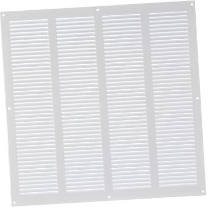 400x400mm Griglia di Ventilazione con Zanzariera - Griglie D'Aerazione in Metallo - Acciaio, Bianca
