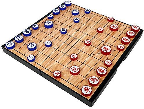 Janggi Koreanisches Schach Magnetisch und Faltbar Travel Edition Schachen mit Handbuch Xiangqi Chinesisches Schach Schachbrett Asiatisches Spiel Korea Südkorea