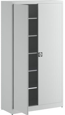 mauser | Extrahoher Universalschrank | HxBxT 2200 x 1200 x 500 mm | lichtgrau