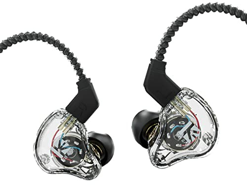 Yinyoo KBEAR KS1 in Ear Monitor, Dual Magnetic Circuit Dynamic HiFi, auricolari cablati per bassi profondi, cuffie in-ear a cancellazione del rumor