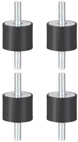 DEWIN Stoßdämpfer M6, 4 Stück Gummipuffer Gummidämpfer Gummihalterungen Male Anti-Vibration Silentblock Auto Boot Spulen VV20 * 15 M6*18