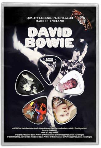 David Bowie The Man Who Sold The World Gitarrenplektren, offizielles Produkt, Einheitsgröße, 5 Stück