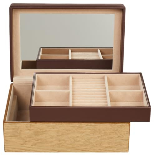 Windrose Schmuckkasten L wood/braun