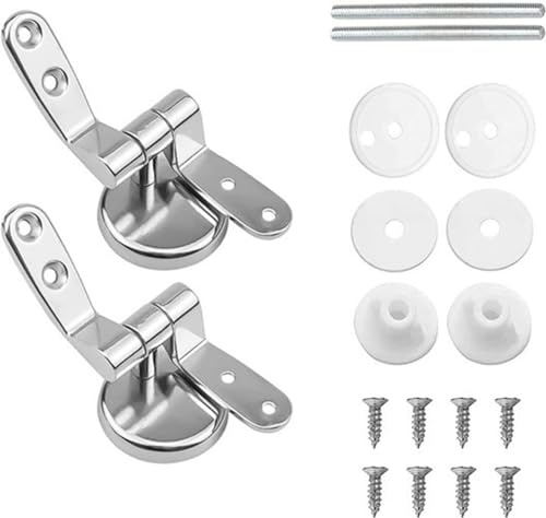 Charniere Abattant WC, Kit Fixations Remplacement pour WC Abattant, Charnière WC Fixations