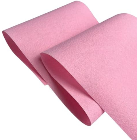Filz-Gewebe Weicher Filzstoff, Vlies-Filzstoff, Blatt, DIY, Nähen, Puppen, Basteln, mehrere Farben erhältlich for Material 1 mm Filz Stoff (Color : 1pc Macaroon Pink, Size : 60cm x 85cm)