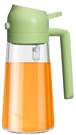 1 Cooking Oil Spray- Olive Oil Sprayer Mister, Cannola Oil Spritzer | Oil Pump Spray Bottle, Oil Dispenser Bottle Leakproof, Oil Saving Spray Bottle, Vinegar Spritzer Bottle For Kitchen, 470ml