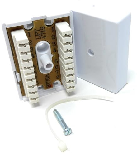 4 Pair BT Telephone Phone IDC Terminal Block Plate Coupler Junction Box Unit 7/8A