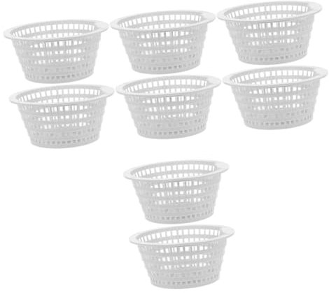 HANABASS 8piezas Cesta De Filtrado De Piscina Skimmer para Filtrar Basura para Piscinas Enterradas y Uso Bañeras o Lavabos