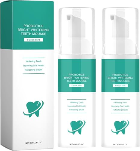 Probiotics Bright Whitening Teeth Mousse,Herbal Brightening Oral Repair Mousse,Refreshing Breath Deep Cleaning Mousse (2)