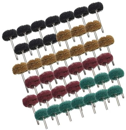 GARVALON 40stücke Nylon Polierpads Für Schleifen Und Polieren Robuste Schleifköpfe Für Verschiedene Oberflächen Für Mehr