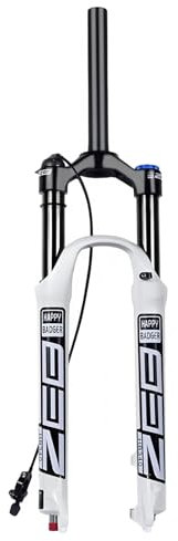 LYYCX Fahrrad Luft Federgabel 26/27,5/29 Zoll MTB Gabel, Federweg 160mm for AM XC Offroad, Mountainbike, Downhill Radfahren(Straight Remote Lockout,26 inch)