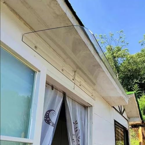 Polycarbonate Marquise for Entry Door 60cm 90cm 130cm 150cm 170cm 210cm 240cm Door Canopy Awning Entry Shelter (Size: 40x60cm)