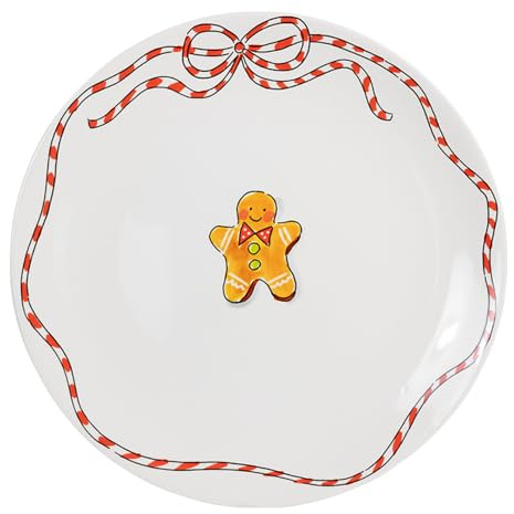 Blond Amsterdam Speiseteller Lebkuchenmann, 26cm | Keramik, Lebkuchenmann Design, Für Weihnachten, Mikrowellengeeignet, Handwäsche empfohlen