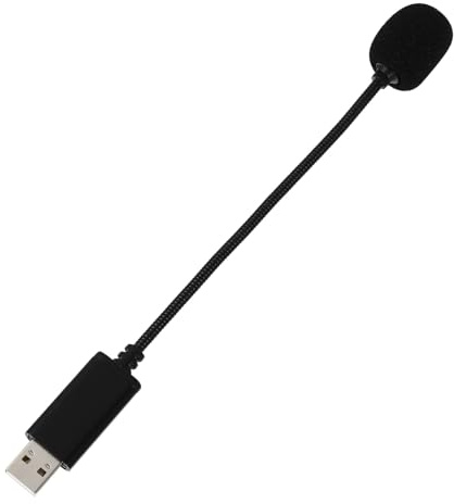 JEWEDECO USB Mikrofon Computeraufnahmemikrofon Flexibles Schwanenhals
