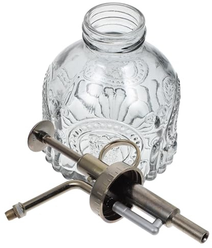 Sewroro Glas Pflanzensprühflasche Vintage mit Relief für Kleine Zimmer und Gartenpflanzen Präzise Wassersprühflasche mit Komfortablem Griff Geeignet für Bonsai und Sukkulenten