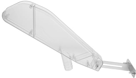 WOONEKY Housse de Protection Transparente pour Scie à Table Capot Anti-poussière, Support Compatible Multi-modèles, Protection de Lame Sécurisée pour Travail du Bois en Atelier