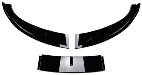 Vordere Stoßstangespoiler Für 5 Series E60 E61 Für M5 2005-2010 Frontspoiler Stoßstange Lippe Unterer Splitter(Glänzend schwarz)