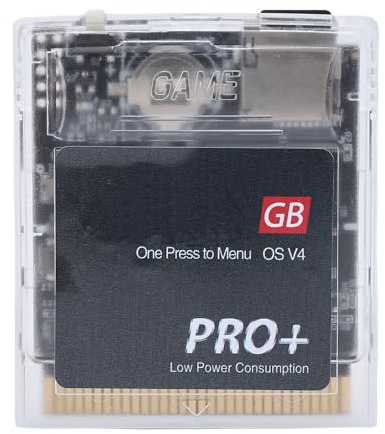 Plyisty Cartuccia di Gioco, Cartuccia di Gioco Multifunzionale con Memoria 4G da 64 Mbit Supporta più Mappatori Backup Automatico per Console Gameboy Color Gameboy Advance SP (Bianco Trasparente)
