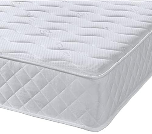 eXtreme comfort ltd Extreme Comfort Federkernmatratze für Doppelbett, Memory-Schaumstoff, Weiß, 122 x 183 cm