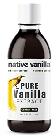 Native Vanilla - Vanille-Extrakt - 118ml (4 oz) - hergestellt aus Schoten von Premium-Vanilleschoten - Für Köche und zum Kochen, Backen und Dessertherstellen zu Hause