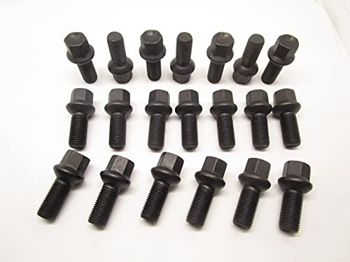 Kit 20 Bulloni Ruota Neri Compatibili Con MERCEDES CLASSE A E R CLS GLA SL Fissaggio Ruote Gomme Cerchi In Lega Farad MADE IN ITALY