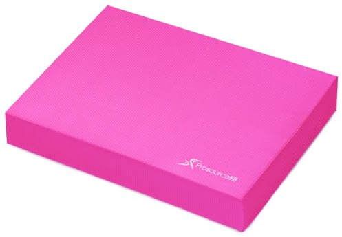 ProsourceFit Übung Balance Pad - Rutschfeste gepolsterte Schaumstoffmatte & Knieschoner für Fitness und Stabilitätstraining, Yoga, Physiotherapie