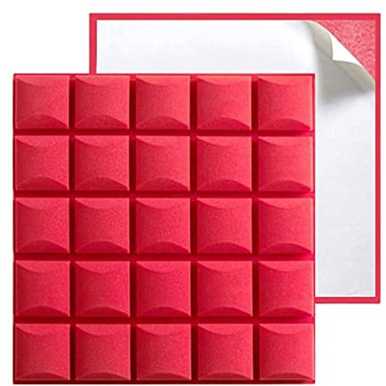 Schallabsorber Akustikschaumstoff 10pcs 50x50x5cm Akustikschaumstoff Noppenschaumstoff Akustik Schaumstoff Schall Dämmung Dämmung für Podcastsfür Podcast Aufnahmestudio
