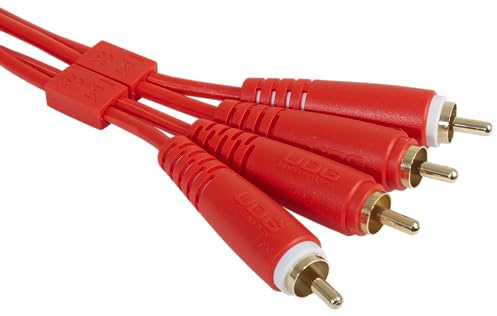 UDG Câble audio RCA - RCA - Rouge droit - 1,5 m - Compatible avec tous les appareils Jack vers Jack