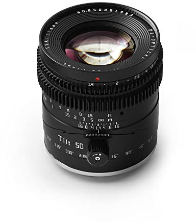 TTArtisan Objectif inclinable 50 mm f1.4 Plein Cadre Manuel Grande Ouverture Compatible avec Monture Fuji X