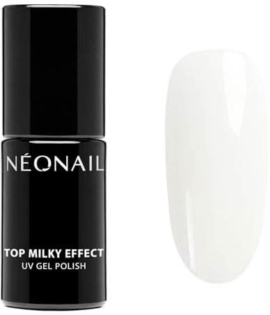 NEONAIL UV Nagellack Top Coat Gel UV Top Milky Effect Creamy 7,2 ml NEONAIL Überlack Für Nägel UV Lack Gel Nägel Nageldesign