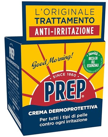 Prep, crema protettiva lenitiva per pelle di tutti i tipi, idratante corpo per pelle secca e irritata, per uomini, donne e bambini, formato 12 bicchieri da 75 ml
