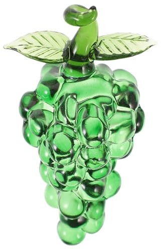 TOPPERFUN Kristall Trauben Figur Tischdeko Handgefertigt Frucht Ornament Für Wohnzimmer Büro Geschenkideen