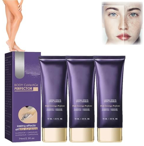 3 st täckkräm för kvasttrasor, 74 ml vattentätt ben smink utan överföring, ben makeup lotion, concealer creme, kamouflage makeup, ben makeup vattentät, täcker åderbråck