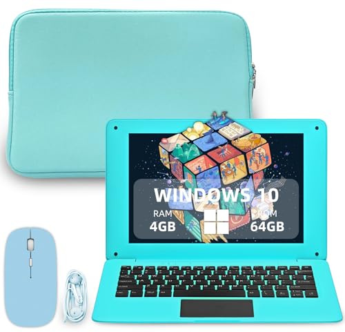 iSTYLE 10.1 Windows 10 Laptop with Office 365, Mini Notebook 4GB RAM 64GB SSD, Small Notebook Netbook with Laptop Bag, Mouse, Mouse Pad, Headphone